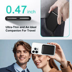 Thin phone case with text '0.47 inch' and 'Ultra-Thin and An Ideal Companion For Travel'.