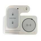 Wireless charger with charging pad on a white background