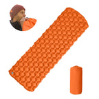 Compact inflatable camping mattress for hiking
