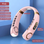 Bladeless personal neck fan adjustable airflow