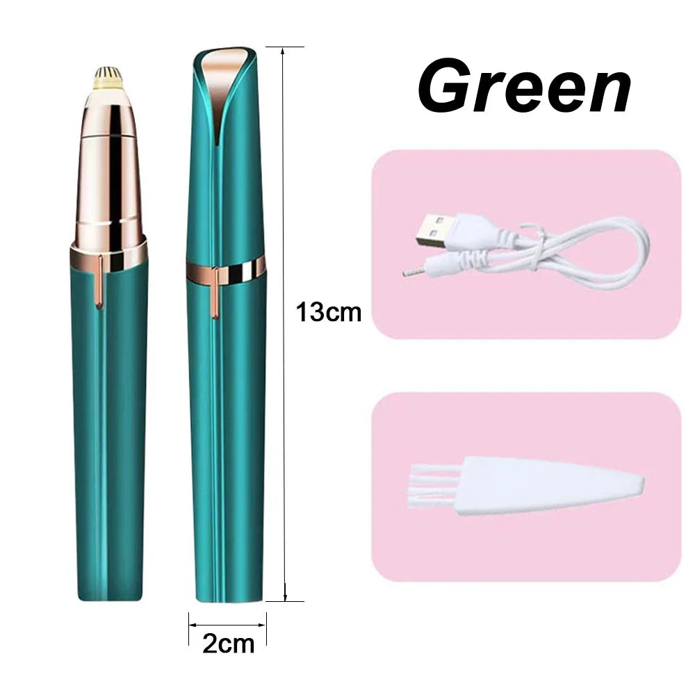 Womens Electric Eyebrow Trimmer Eye Brow Shaper Pencil Face Hair Remover For Women Automatic Eyebrow Shavers Pocketknife