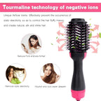 Hair styling tool with tourmaline technology on a white background