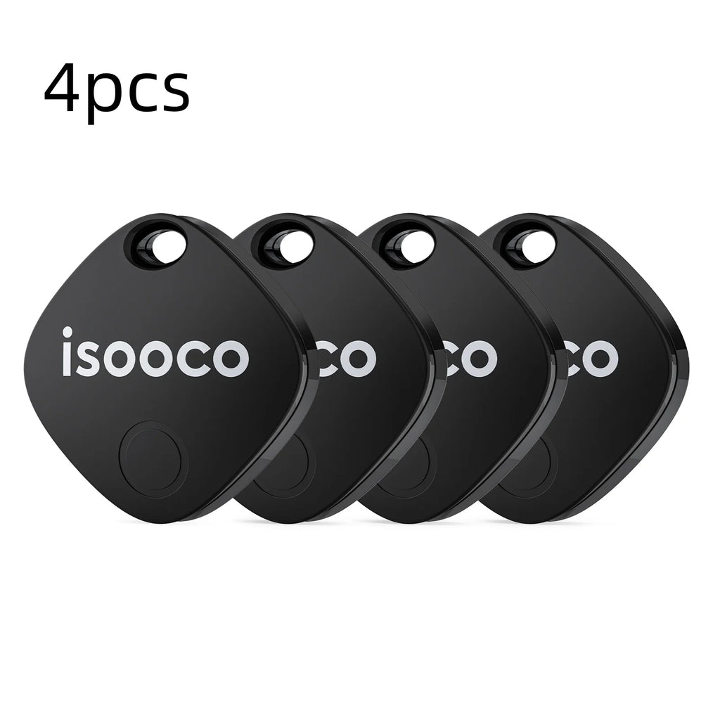 1/2/3/4pcs isooco Mini Car Locator Anti-lost Wallet Keychain Smart Tag Bluetooth Tracker Key Item Finder Use Find My (IOS Only)