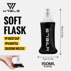 Foldable water bottle leak-proof nozzle close-up