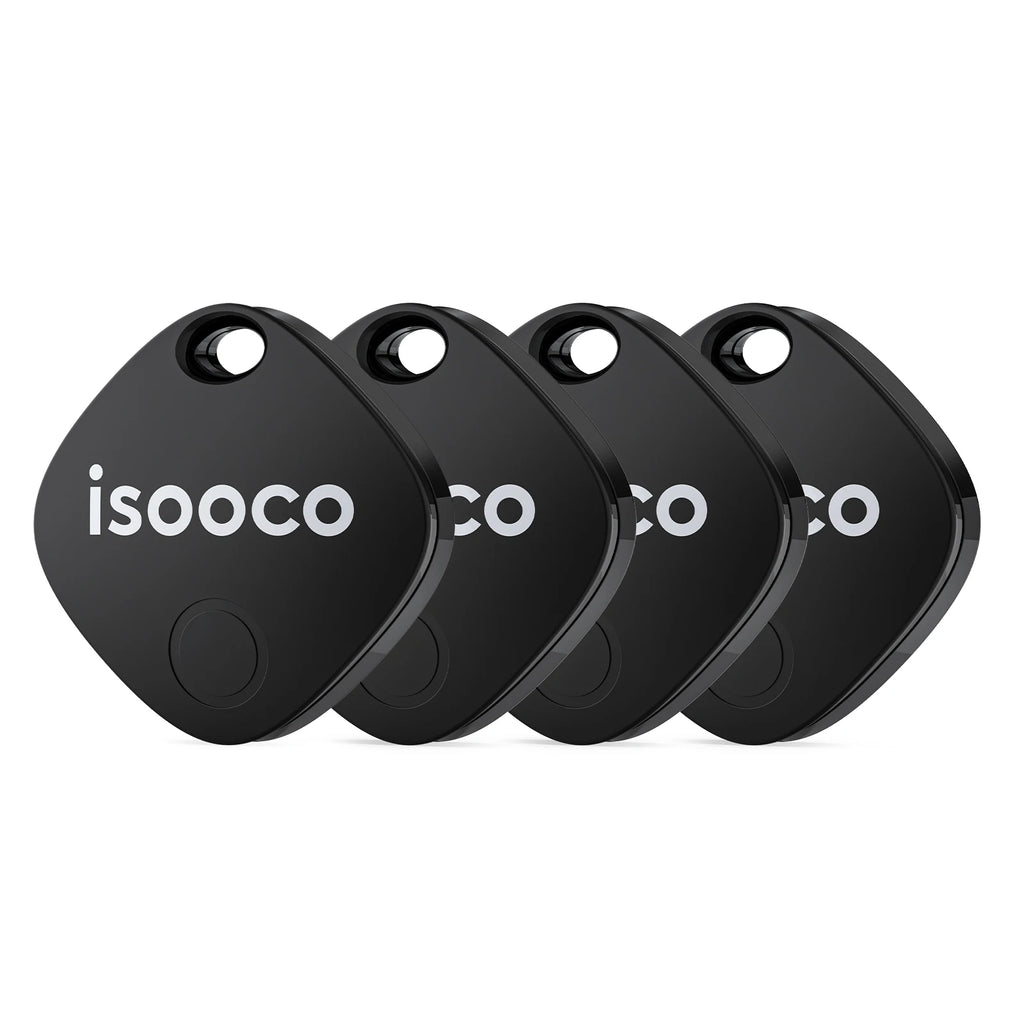 1/2/3/4pcs isooco Mini Car Locator Anti-lost Wallet Keychain Smart Tag Bluetooth Tracker Key Item Finder Use Find My (IOS Only)