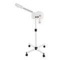 White adjustable stand with a spray nozzle on a white background