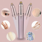 Beauty device with multiple attachments on a pink background