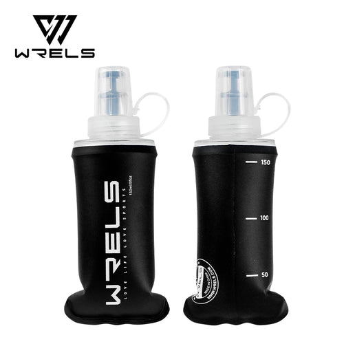 WRELS 500ml collapsible water bottle BPA-free soft flask
