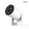 White security camera with black lens on a white background